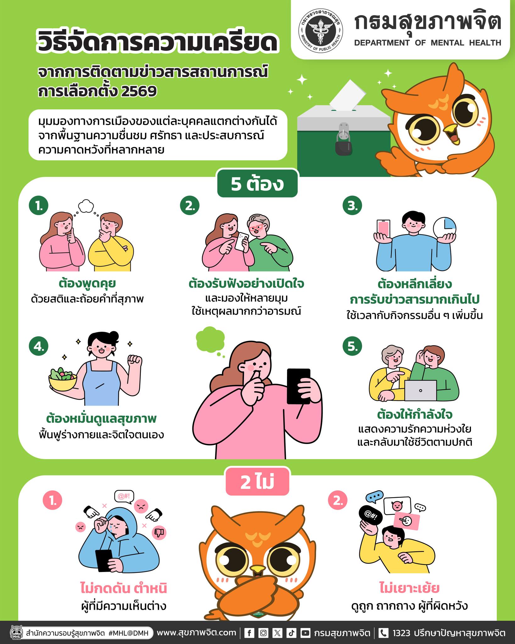 วิธีการจัดการความเครียดจากการติดตามสถานการณ์ข่าวเลือกตั้ง