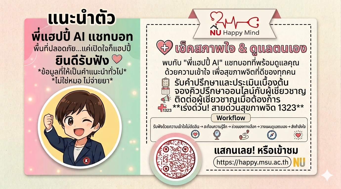 แนะนำตัว พี่แฮปปี้เอไอ ผู้ช่วยอัจฉริยะ