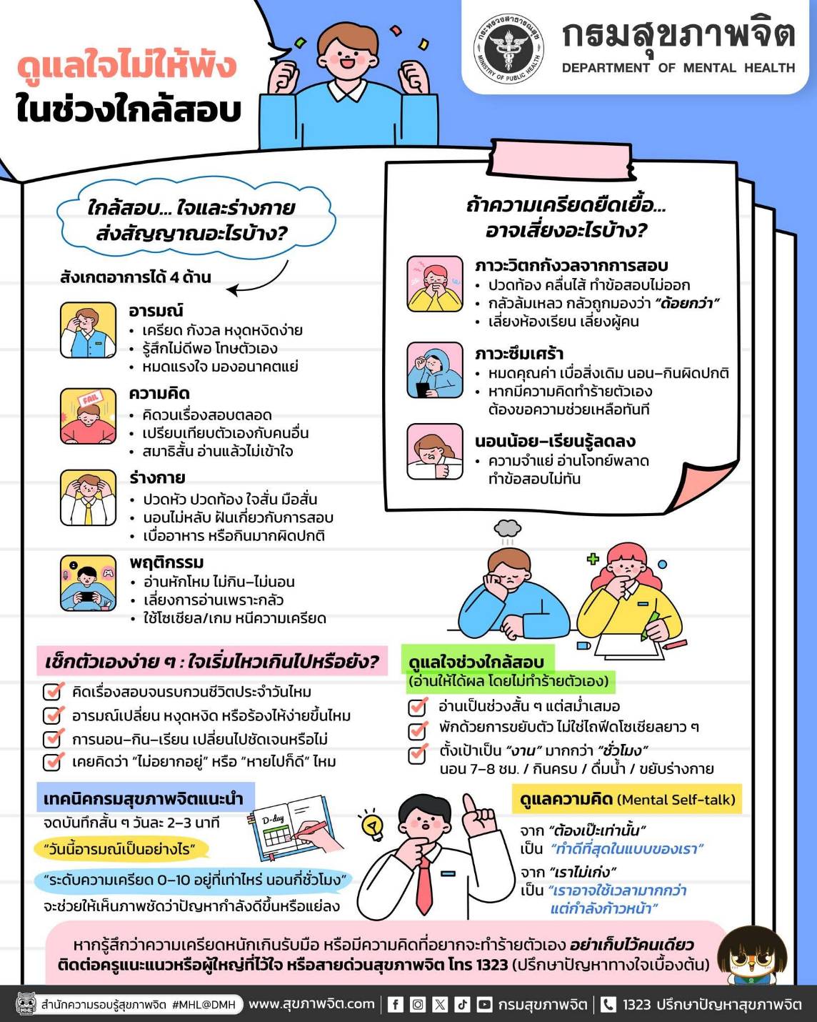 ใกล้สอบแล้ว...ใจยังไหวอยู่ไหม?
